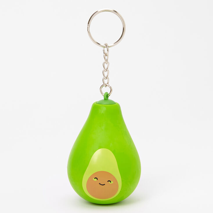 Porte-cl&eacute;s balle anti-stress avocat - Vert,