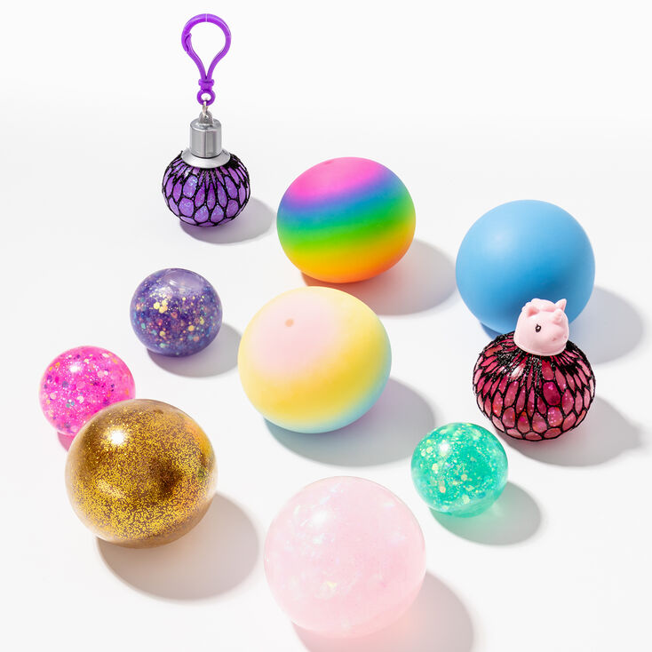 Mega Squeezeball Fidget Toys Set - 10 Pack,