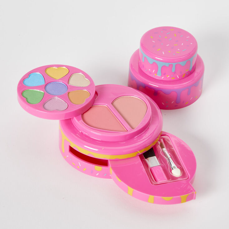 Palette compacte de maquillage g&acirc;teau d&rsquo;anniversaire - Rose,