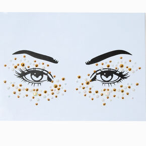 Gold &amp; Pearl Cluster Gem Liner,