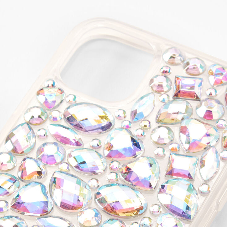 Coque de portable avec strass iris&eacute;s&nbsp;- Compatible avec iPhone&reg;&nbsp;11,