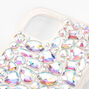 Coque de portable avec strass iris&eacute;s&nbsp;- Compatible avec iPhone&reg;&nbsp;11,