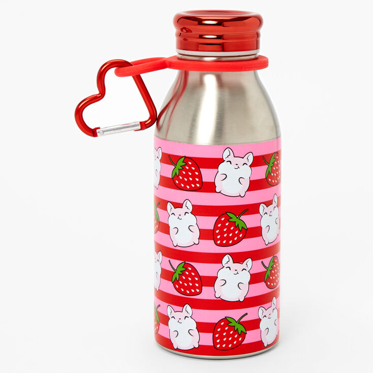Strawberry Hamster Metal Water Bottle,