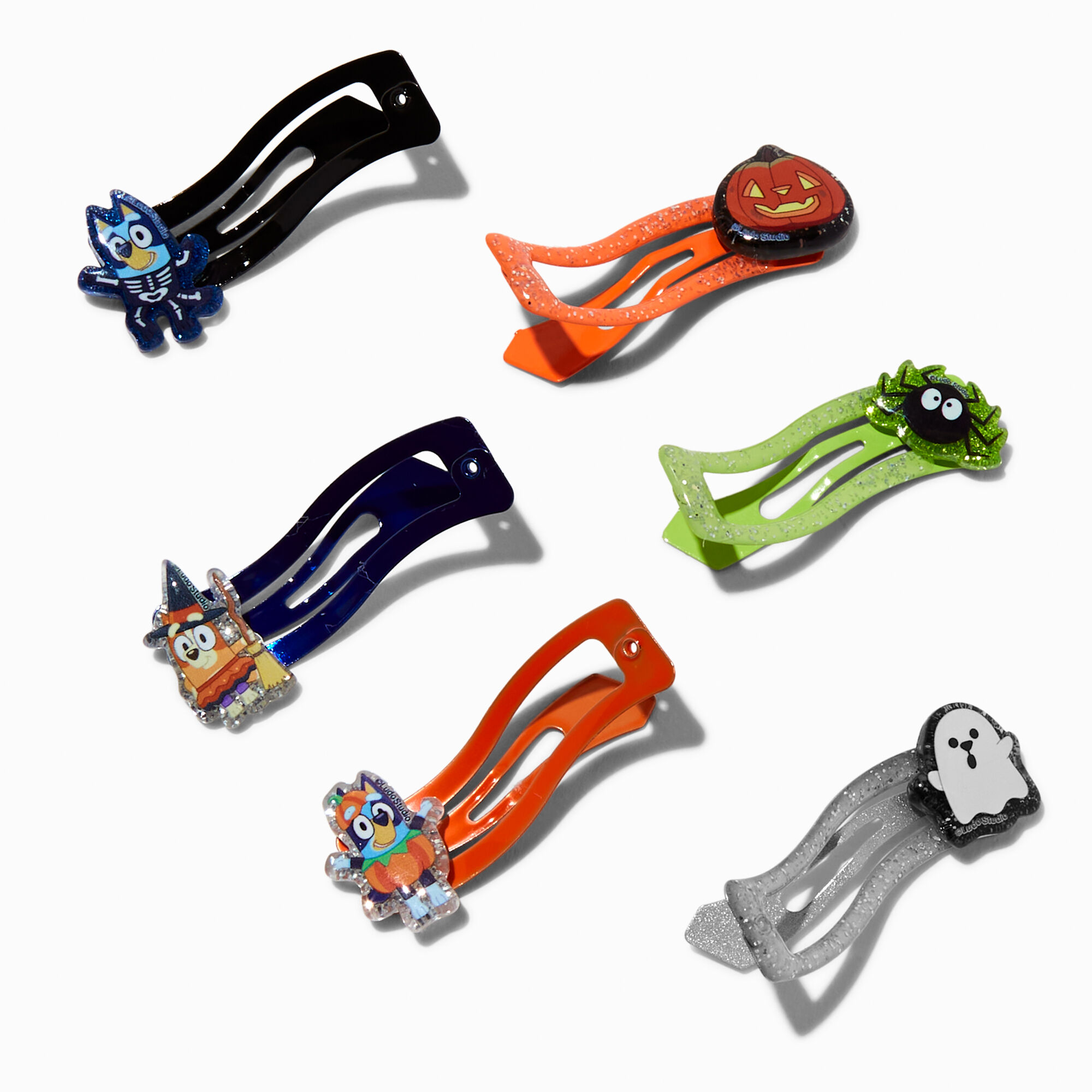 Bluey Halloween Snap Hair Clips - 6 Pack,