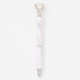 Marbled Diamond Top Pen - Black &amp; White,