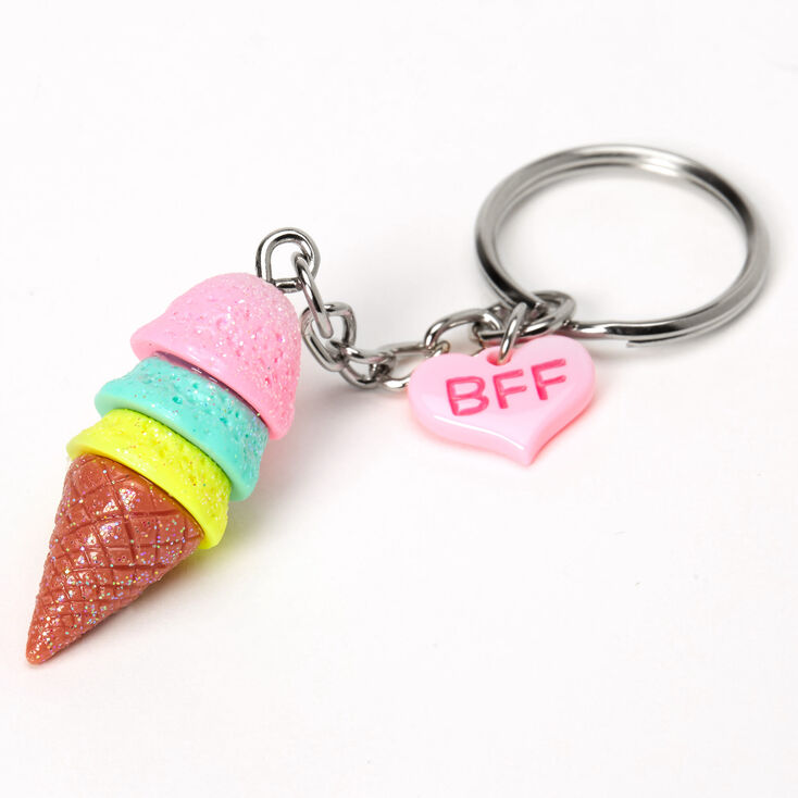 Ice Cream Cones Best Friends Keychains - 3 Pack,