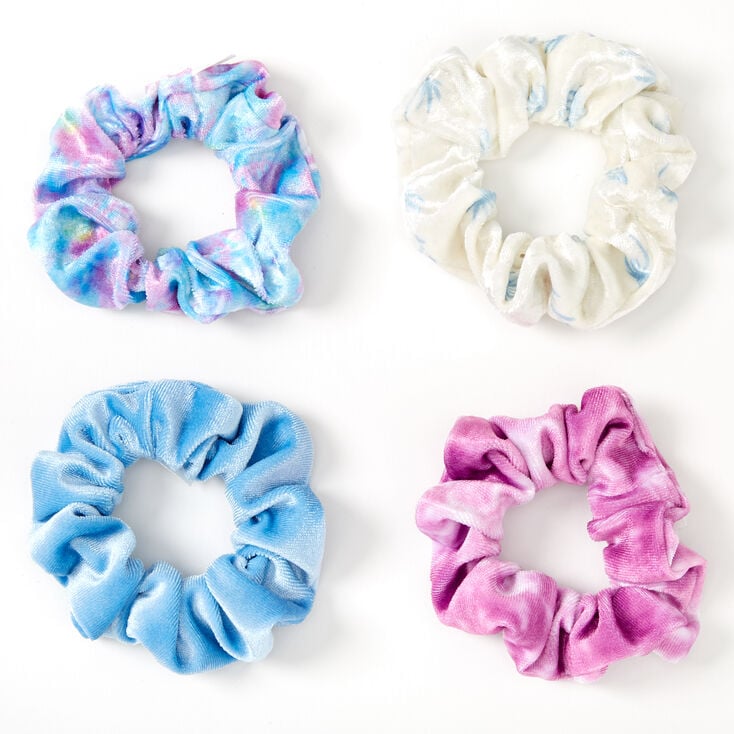 Sky Brown&trade; Small Hair Scrunchies &ndash; Blue, 4 Pack,