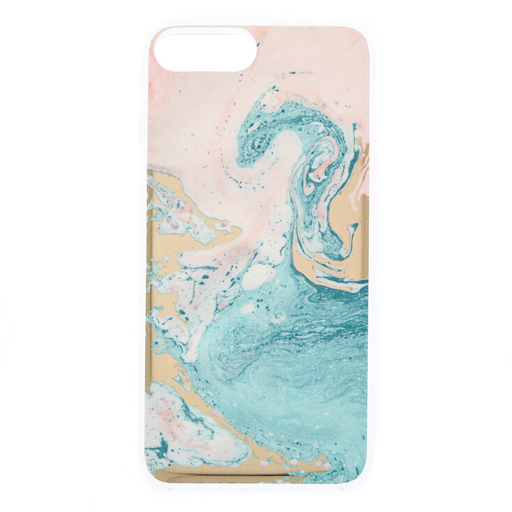 Coque de portable bombe de bain effet marbr&eacute; - Compatible avec iPhone 6/7/8/SE,