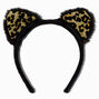 Leopard Print Cat Ears Headband,