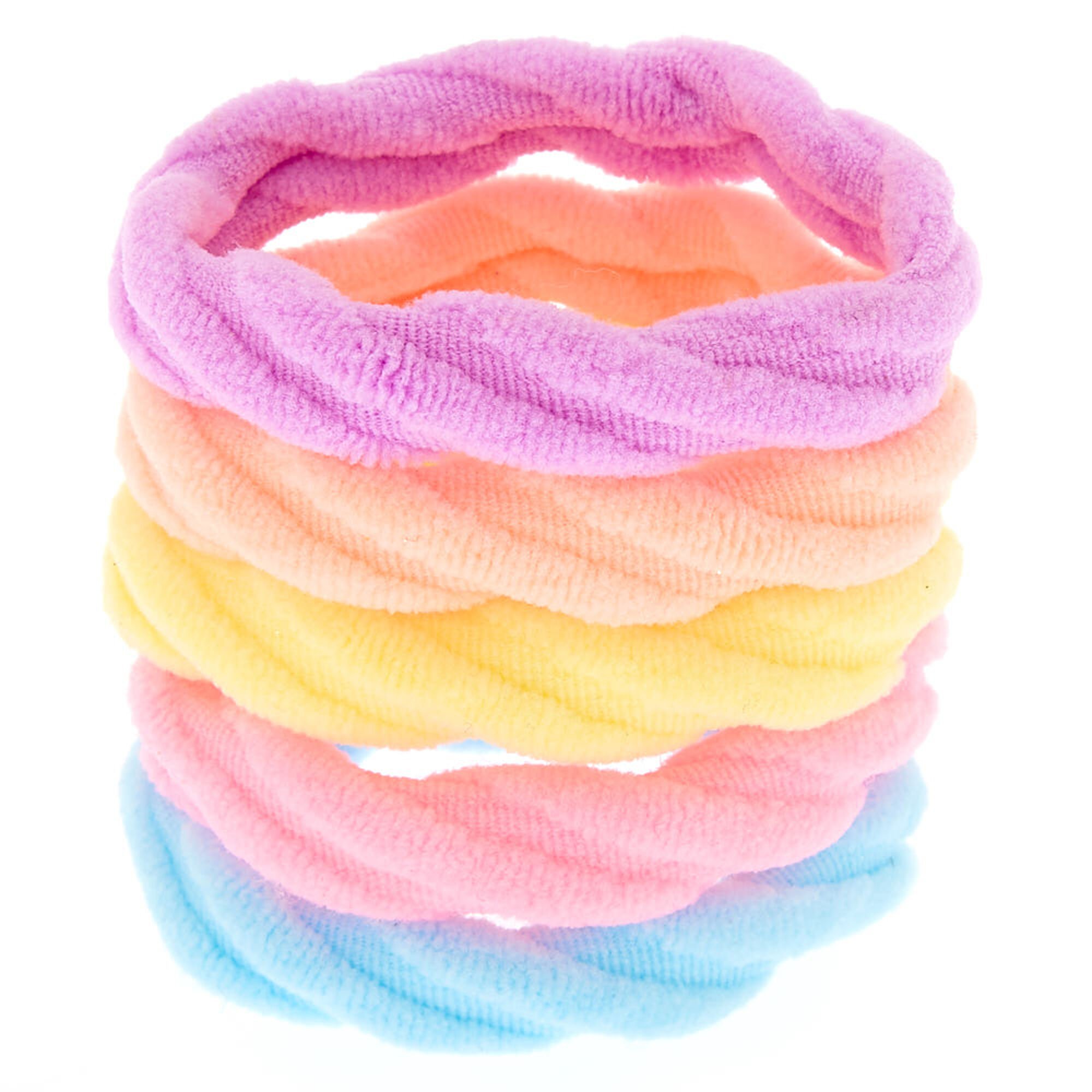 View Claires Pastel Twisted Hair Ties 5 Pack information
