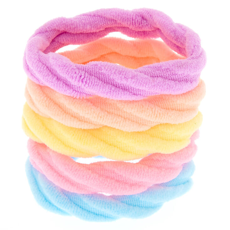 Pastel Twisted Hair Ties - 5 Pack,