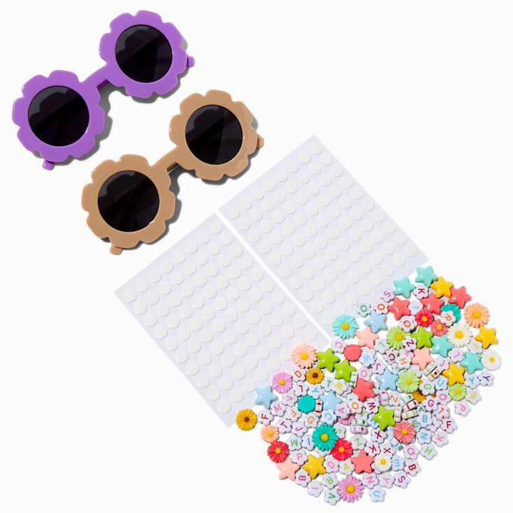 Claire&#39;s Club Do-It-Yourself Purple &amp; Tan Sunglasses Kit - 2 Pack,