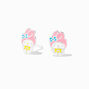 Sterling Silver My Melody&reg; Enamel Stud Earrings,