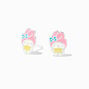 Sterling Silver Hello Kitty&reg; and Friends My Melody&reg; Enamel Stud Earrings,