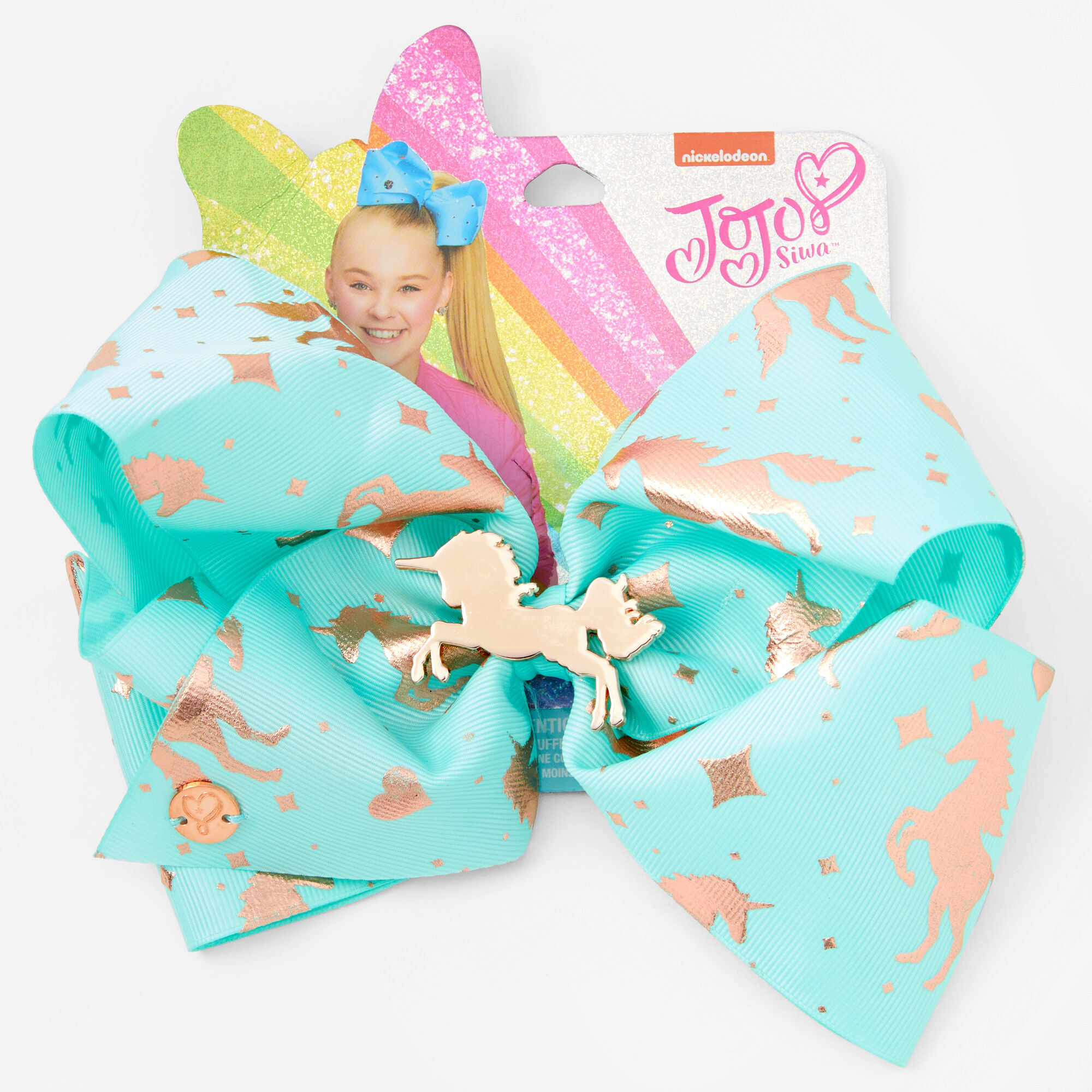 JoJo Siwa Mint Unicorn Hair Bow Claire s US