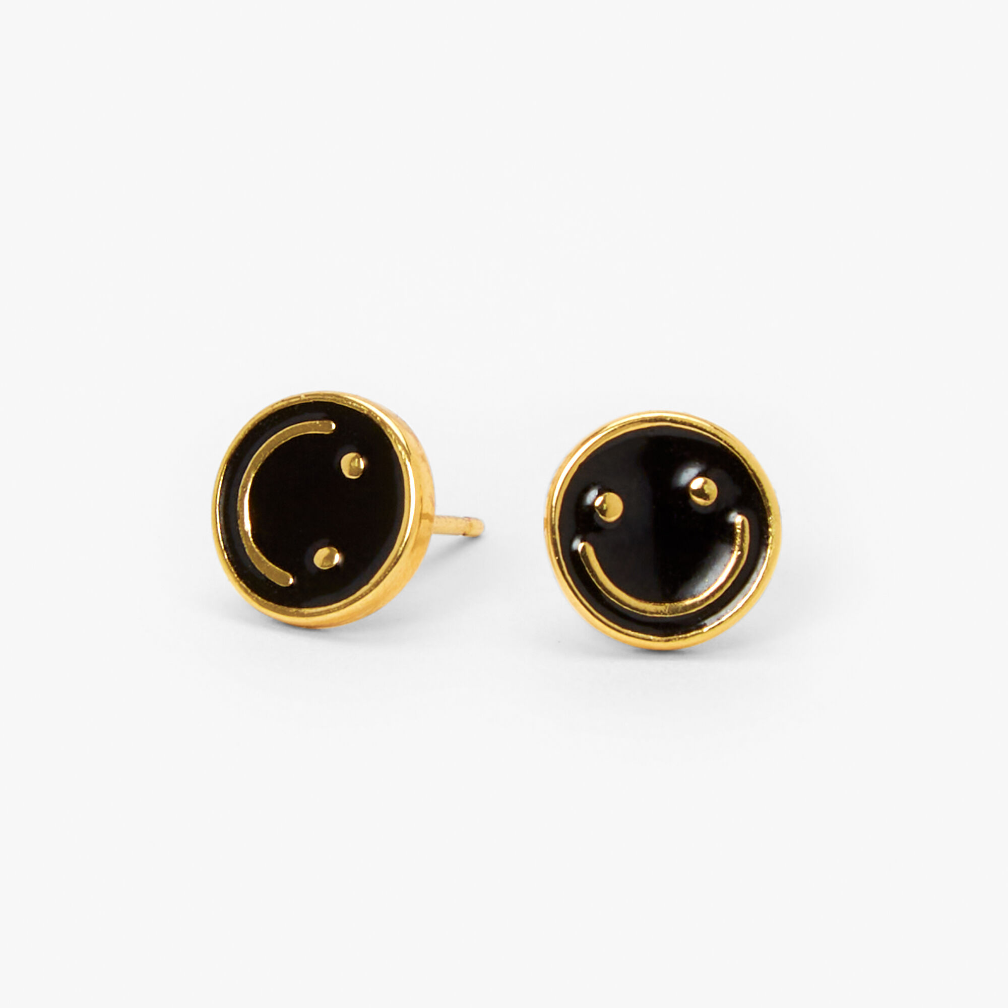 Smiley face earrings claire's on sale
