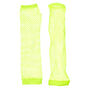 Neon Yellow Fishnet Arm Warmers,