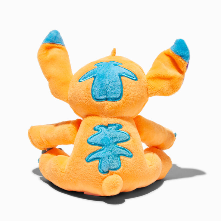 Disney Stitch 6&#39;&#39; Orange Blacklight Plush Toy,