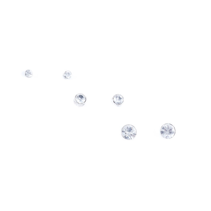 Round Stud Earrings - 2MM, 3MM, 4MM,