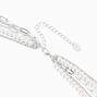 Silver-tone Pearl Multi Strand Paperclip Jewellery Set - 2 Pack,