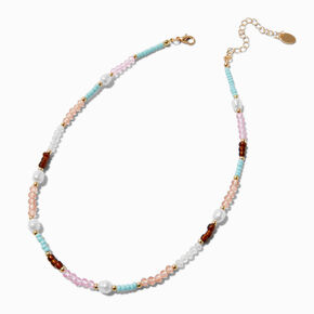 Beaded Faux Freshwater Pearl Necklace,