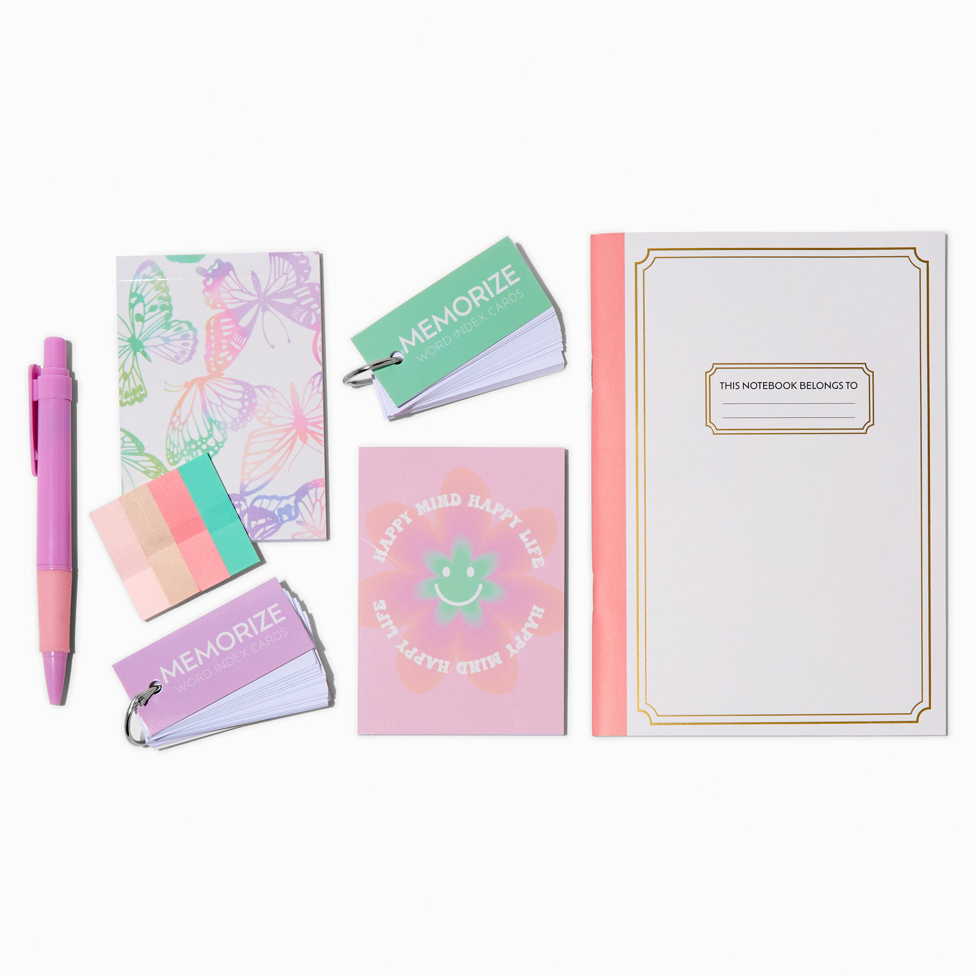 View Claires Happy Mind Stationery Set information