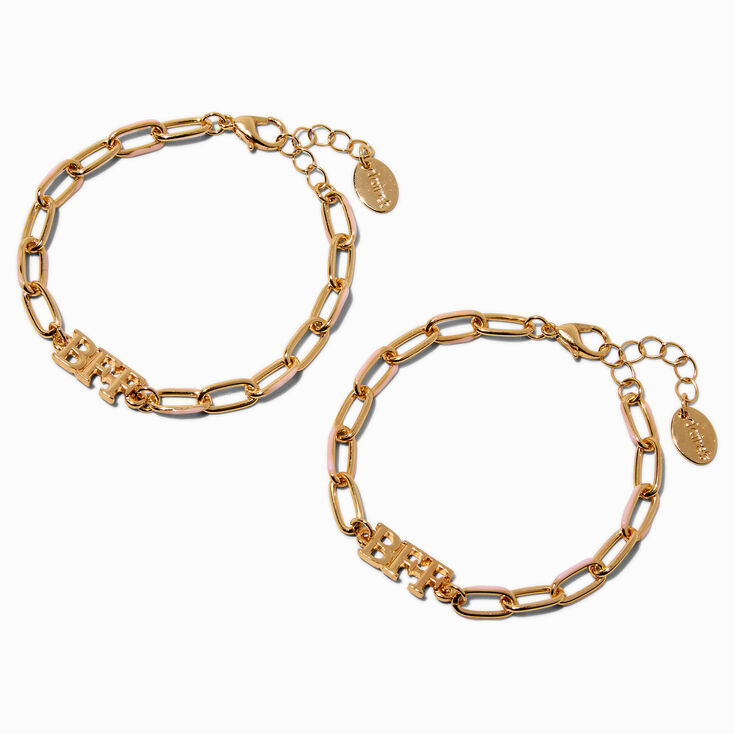Best Friends Gold-tone Chain Bracelets - 2 Pack,