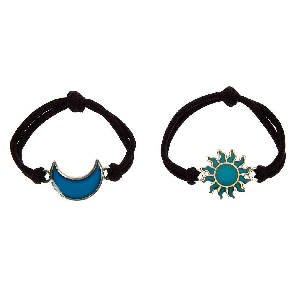 Sun Moon Stretch Friendship Bracelets 2 Pack Claire s US