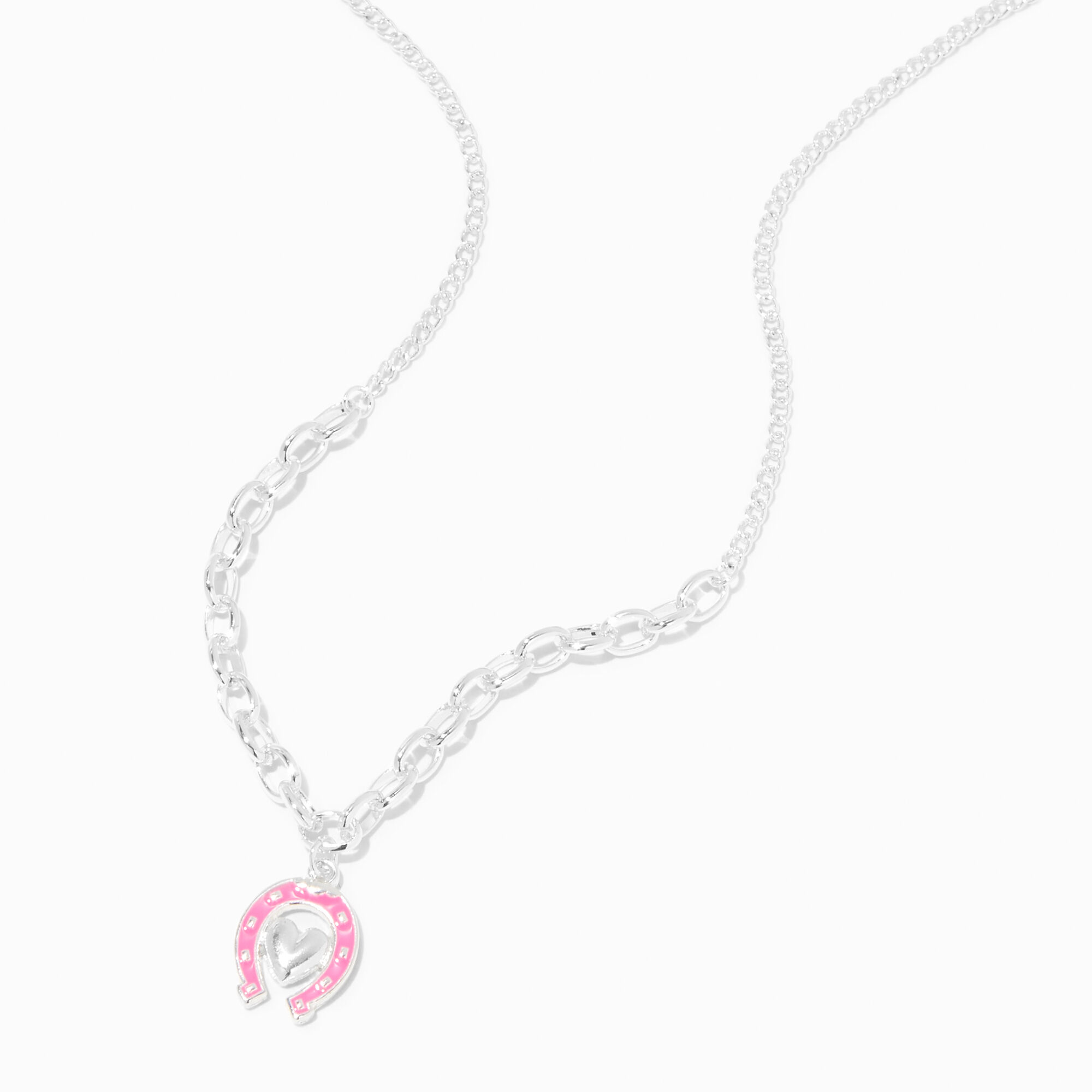 Horseshoe sales heart necklace