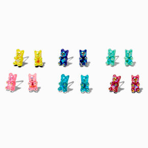 Gummy Bears&reg; Iridescent Stud Earrings - 6 Pack,