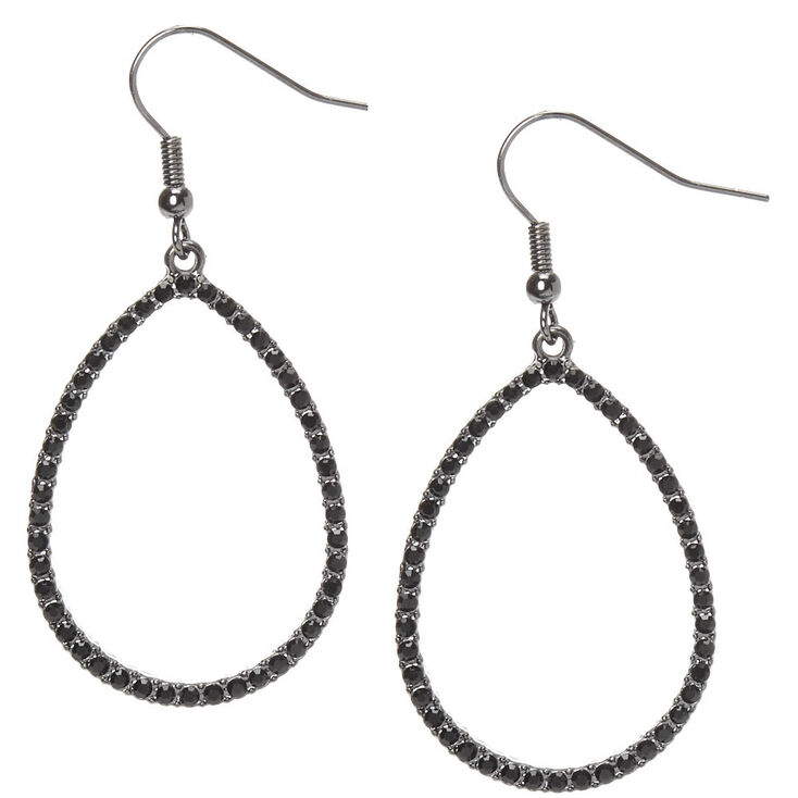 Claire's Pendantes en gouttes 3,8 cm couleur hématite