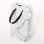 Small Marbled Gift Bag - White,