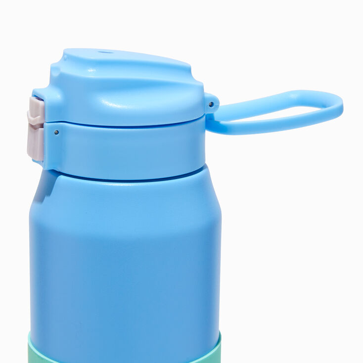 Blue &amp; Green Colourblock Stainless Steel Water Bottle,