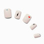 Baby Pink Icons Square Vegan Faux Nail Set - 24 Pack,