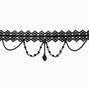 Black Diamond Lace Choker Necklace,