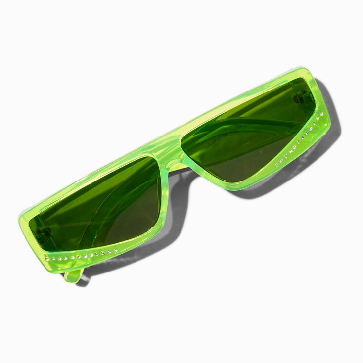Neon Green Racer Sunglasses,