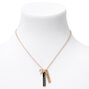 Gold Zodiac Symbol Pendant Charm Necklace - Aries,