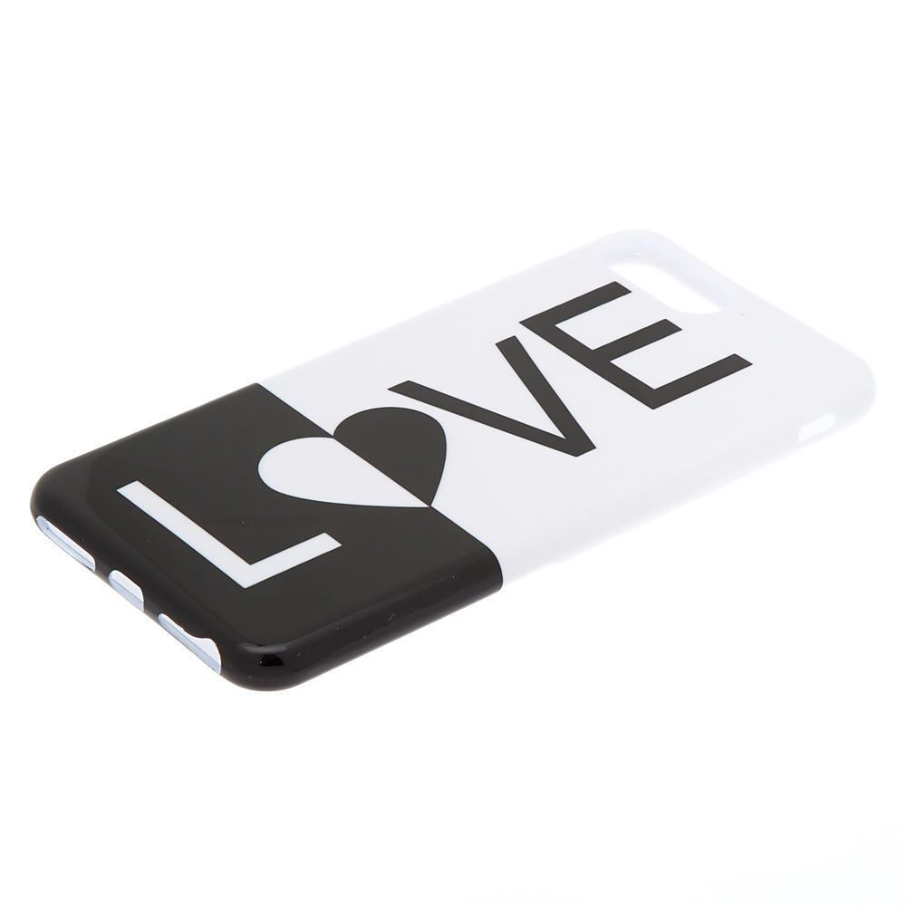 Black and White Love Phone Case - Fits iPhone 6/7/8 Plus,
