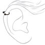 Titanium 16G Matte Cartilage Earring - Black,