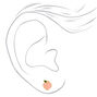18kt Gold Plated Peach Stud Earrings,