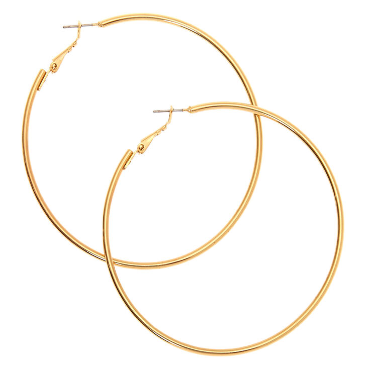Gold-tone 70mm Hoop Earrings,