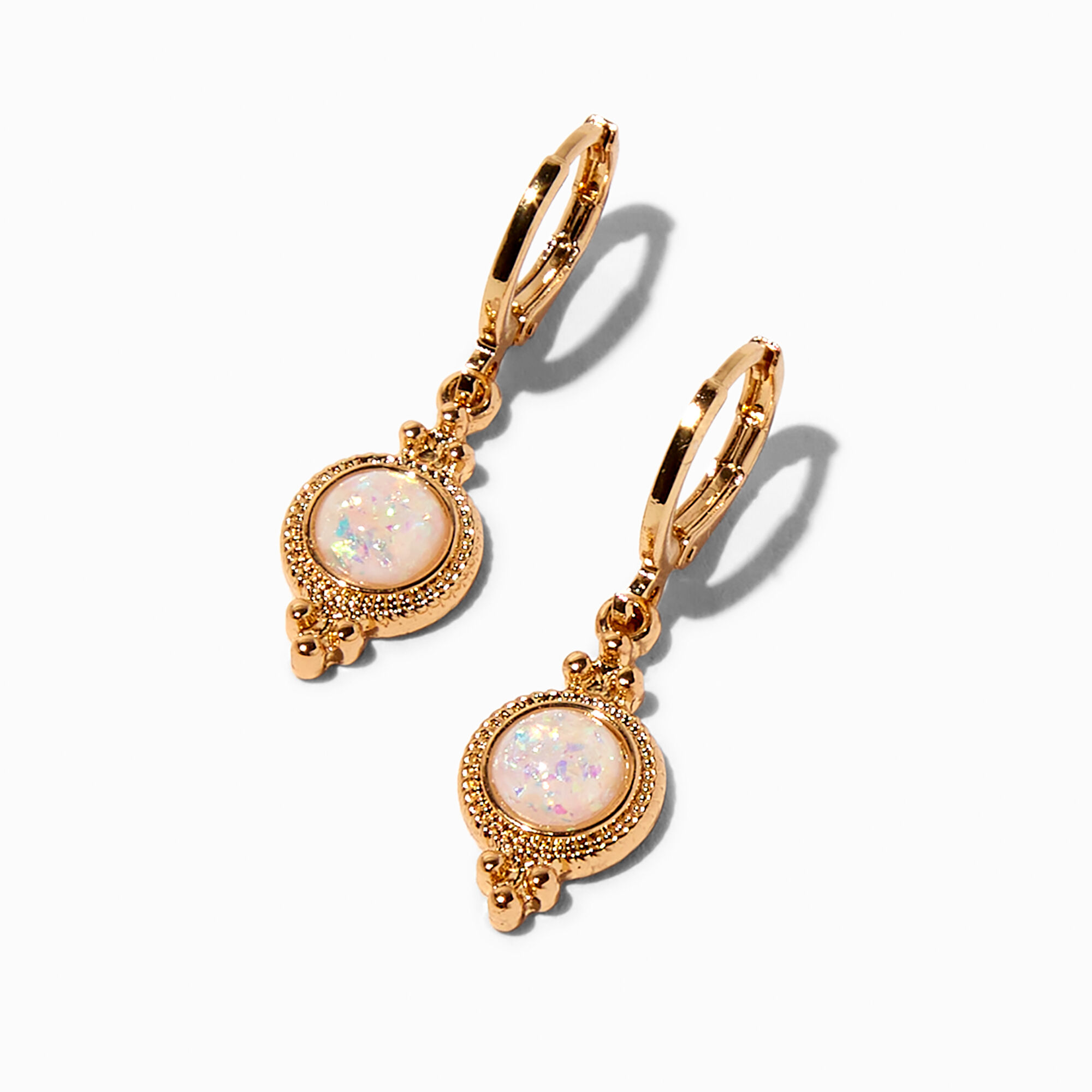 Faux store opal earrings