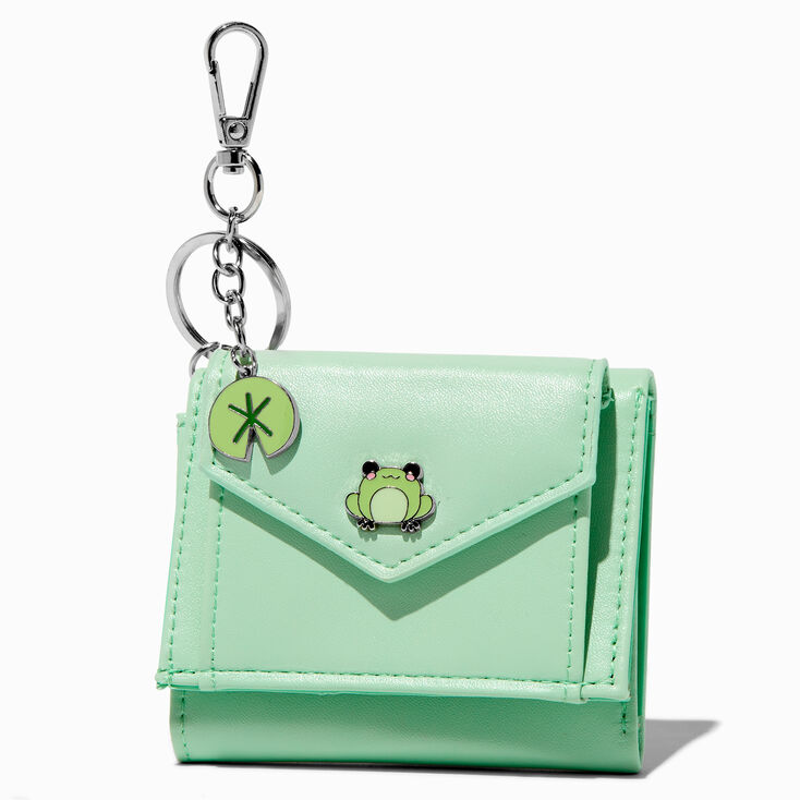 Porte-monnaie &agrave; trois compartiments grenouille verte,