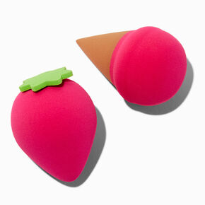 Ice Cream Cone &amp; Strawberry Makeup Sponge Set - 2 Pack,