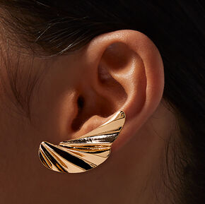 Boucles d&#39;oreilles &agrave; clip ailes couleur dor&eacute;e,