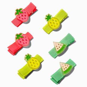Claire&#39;s Club Fruit Icons Hair Clips - 6 Pack,