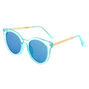 Frosted Mod Sunglasses - Blue,