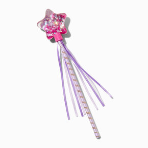 Claire&#39;s Club Water-Filled Pink Star Wand,
