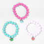 Claire&#39;s Club Pastel Matte Beaded Stretch Bracelets &#40;3 Pack&#41;,