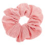 Medium Ribbed Hair Scrunchie - Pink,